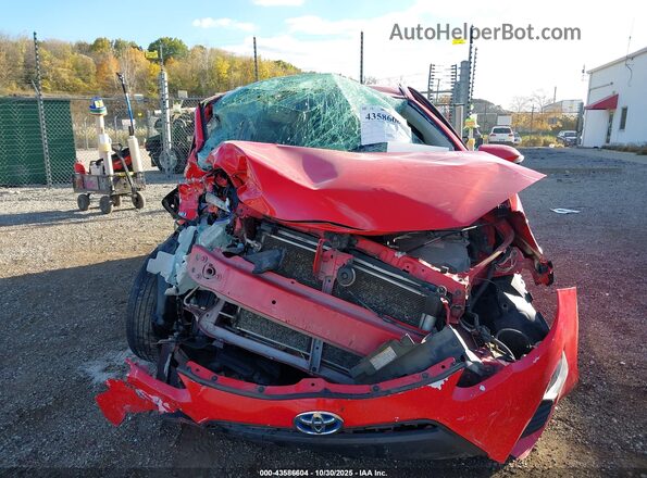 JTDKDTB37G1136880 2016 TOYOTA PRIUS C Red Вид задньої частини салону