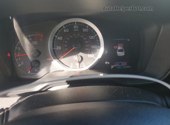 JTDS4RCE5LJ024608 2020 TOYOTA LL White Instrument cluster view