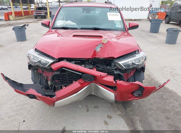 JTEBU5JR8L5755746 2020 TOYOTA 4RUNNER Red Դիմացի տեսք