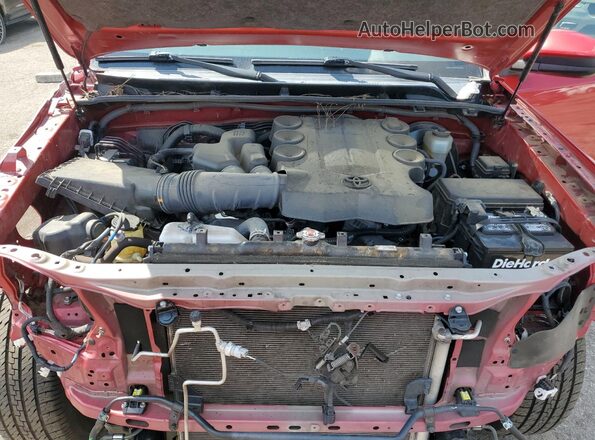 JTEEU5JR1M5236780 2021 TOYOTA 4RUNNER Бордовый 