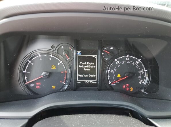 JTEEU5JR3N5273184 2022 TOYOTA 4RUNNER Silver Вид щитка приладів