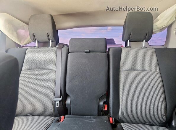 JTEEU5JR5M5249502 2021 TOYOTA 4RUNNER Silver Rear seats view