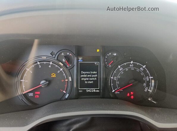 JTEEU5JR5M5249502 2021 TOYOTA 4RUNNER Silver Instrument cluster view