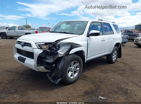 JTEMU5JR0M5948192 2021 TOYOTA 4RUNNER White Вид спереду