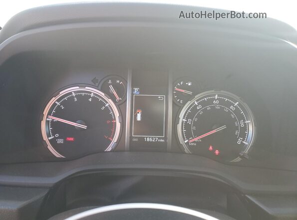 JTERU5JR0R6275993 2024 TOYOTA 4RUNNER White Instrument cluster view