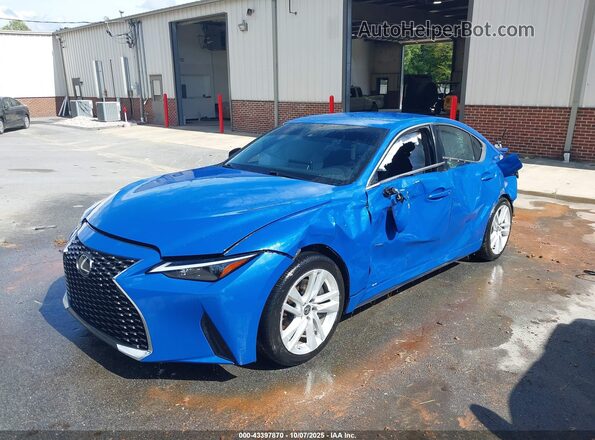 JTHAA1D25M5117826 2021 LEXUS IS 300 Синий Передняя левая четверть