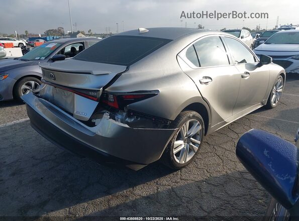 JTHAA1D26M5110237 2021 LEXUS IS 300 Серый Задняя правая четверть