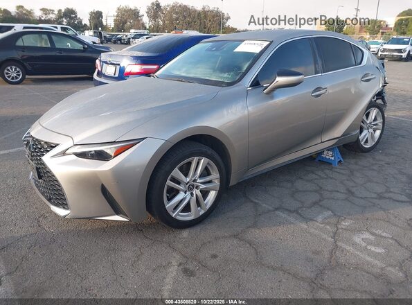 JTHAA1D26M5110237 2021 LEXUS IS 300 Серый Передняя левая четверть