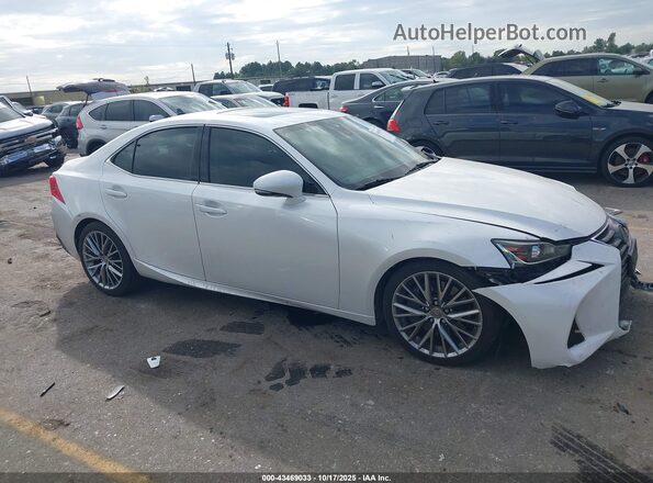 JTHBA1D22H5048295 2017 LEXUS IS 200T White Widok zestawu wskaźników