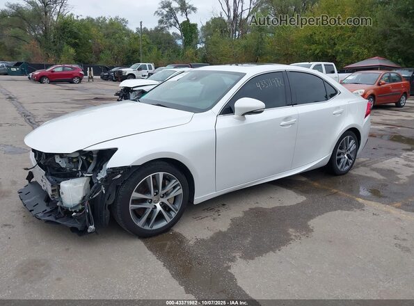 JTHBA1D22K5089145 2019 LEXUS IS 300 White წინა მარცხენა ხედი სამი მეოთხედიდან