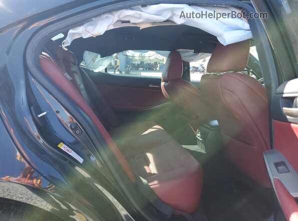 JTHBA1D29J5065469 2018 LEXUS IS Black Vista de los asientos traseros
