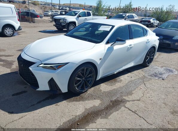 JTHBA1D29S5134758 2025 LEXUS IS 300 White Առջևի ձախ երեք քառորդ տեսարան