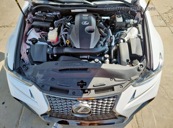JTHBA1D2XK5097526 2019 LEXUS IS White Rear interior view