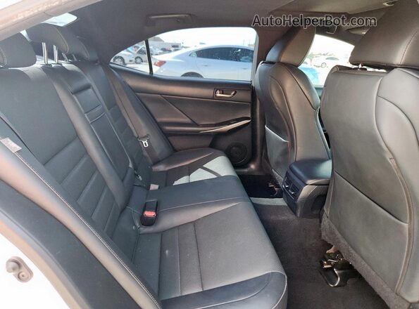JTHBA1D2XK5097526 2019 LEXUS IS White Rear seats view