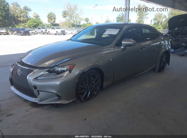 JTHBE1D2XG5026774 2016 LEXUS IS 350 Gray Առջևի ձախ երեք քառորդ տեսարան