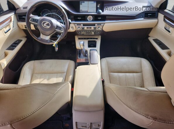 JTHBK1GG1G2236536 2016 LEXUS ES350 Black Vista del cuadro de instrumentos