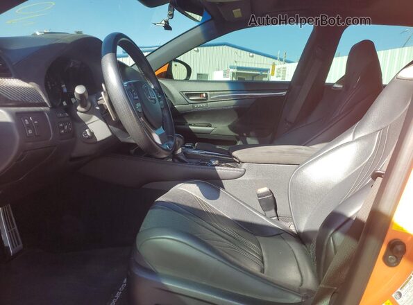 JTHBP1BL8GA001403 2016 LEXUS GS-F Orange Vista interior delantera
