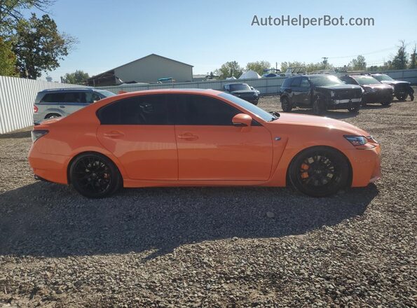 JTHBP1BL8GA001403 2016 LEXUS GS-F Orange Vista del compartimento del motor
