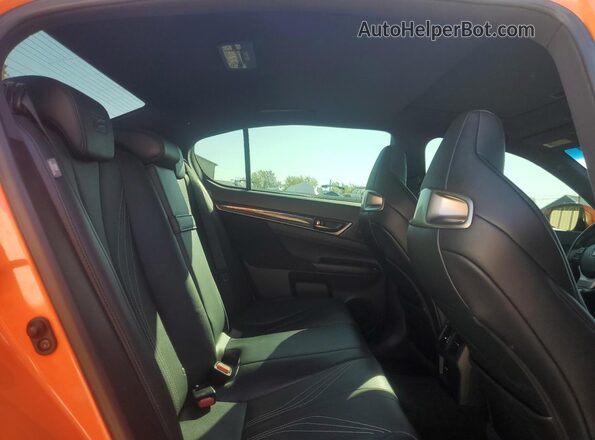 JTHBP1BL8GA001403 2016 LEXUS GS-F Orange Vista de los asientos traseros