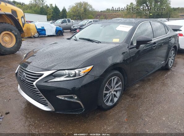 JTHBW1GG9G2106072 2016 LEXUS ES 300H Black წინა მარცხენა ხედი სამი მეოთხედიდან