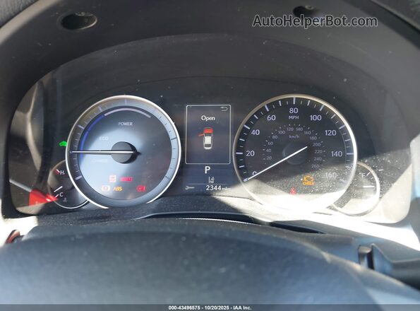 JTHBW1GGXG2126394 2016 LEXUS ES 300H Gray უკანა სავარძლების ხედი