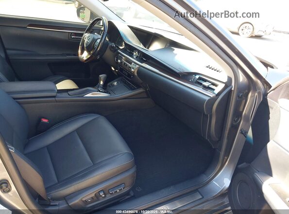 JTHBW1GGXG2126394 2016 LEXUS ES 300H Gray წინა სალონის ხედი