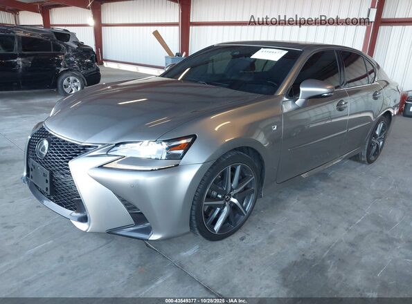 JTHBZ1BL6JA015754 2018 LEXUS GS 350 Silver წინა მარცხენა ხედი სამი მეოთხედიდან