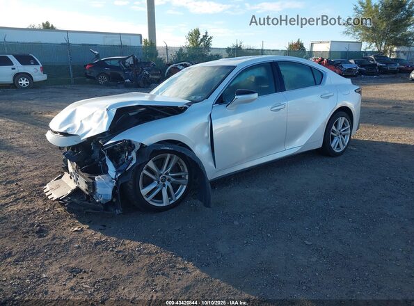JTHC81F24M5045079 2021 LEXUS IS 300 White Передня ліва чверть