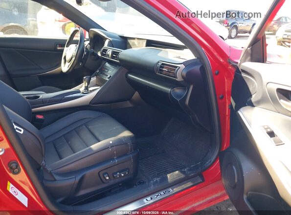 JTHCM1D24H5025354 2017 LEXUS IS 300 Red Widok wnętrza z przodu