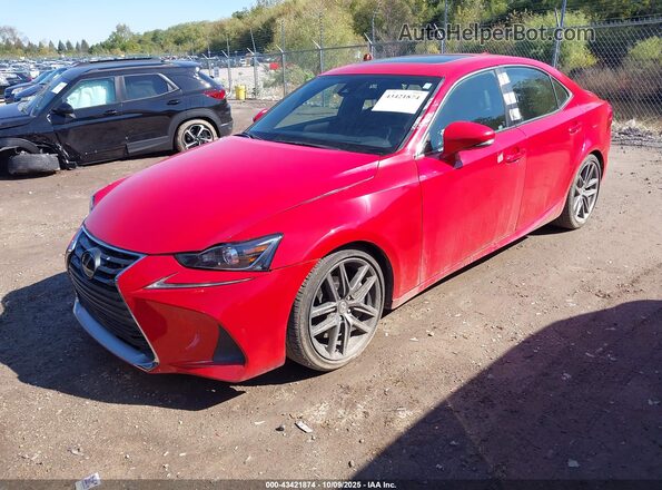 JTHCM1D24H5025354 2017 LEXUS IS 300 Red Przód lewy