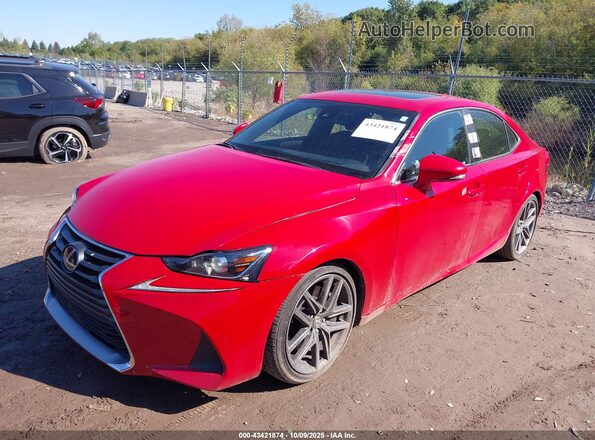 JTHCM1D24H5025354 2017 LEXUS IS 300 Red Widok z przodu