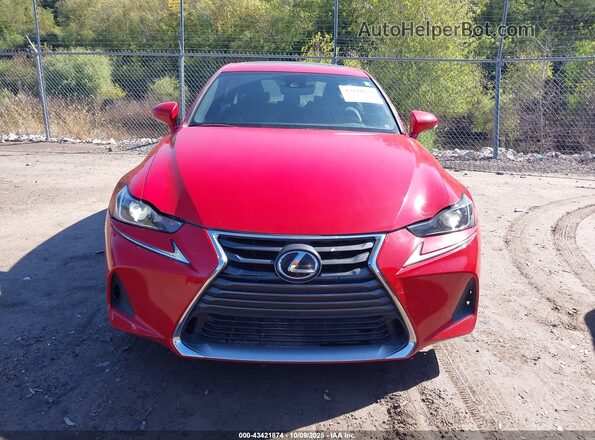 JTHCM1D24H5025354 2017 LEXUS IS 300 Red Widok zestawu wskaźników