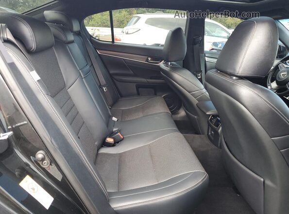 JTHCZ1BL5JA010243 2018 LEXUS GS Black Vista de los asientos traseros