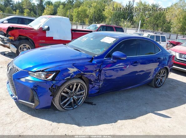 JTHCZ1D23J5015065 2018 LEXUS IS 350 Blue Front view