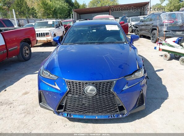 JTHCZ1D23J5015065 2018 LEXUS IS 350 Blue Instrument cluster view