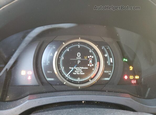 JTHCZ1D2XK5016778 2019 LEXUS IS Gray Սարքավորումների վահանակի տեսք