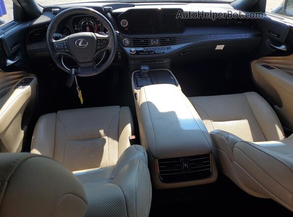 JTHD51FF7M5014294 2021 LEXUS LS Silver Dashboard view