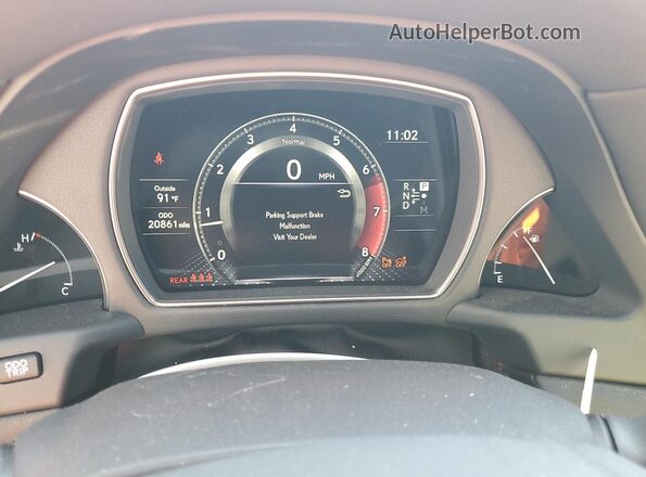 JTHD51FF7M5014294 2021 LEXUS LS Silver Instrument cluster view