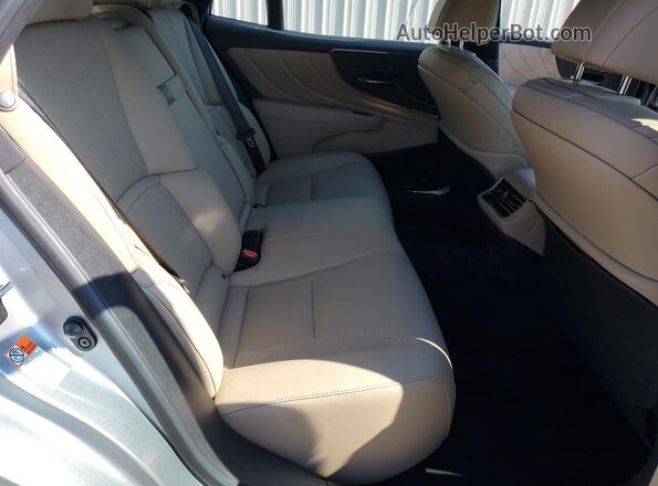 JTHD51FF7M5014294 2021 LEXUS LS Silver Rear seats view