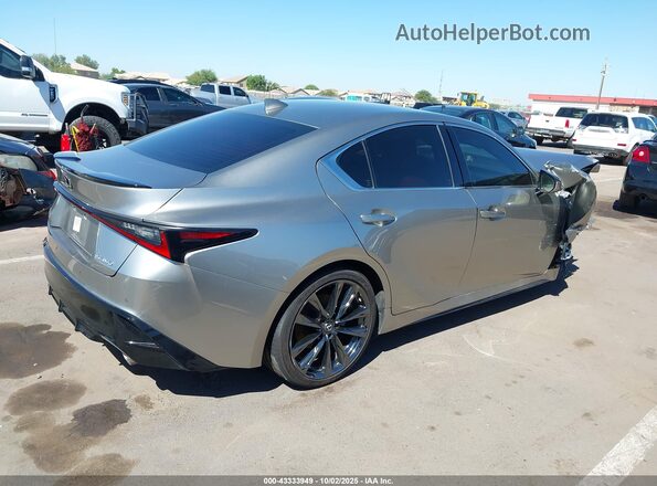 JTHGZ1B20M5047125 2021 LEXUS IS 350 Silver Հետևի աջ