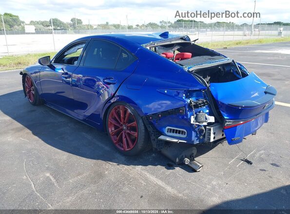 JTHGZ1B22M5047479 2021 LEXUS IS 350 Blue Հետևի ձախ
