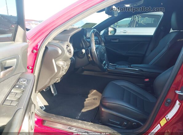 JTHGZ1B24M5040534 2021 LEXUS IS 350 Red Widok wnętrza z przodu