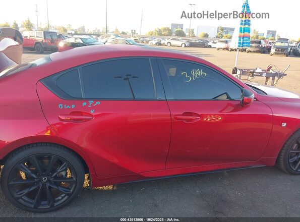 JTHGZ1B24M5040534 2021 LEXUS IS 350 Red Widok wnętrza z tyłu