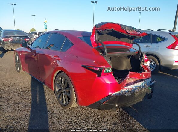 JTHGZ1B24M5040534 2021 LEXUS IS 350 Red Tył lewy
