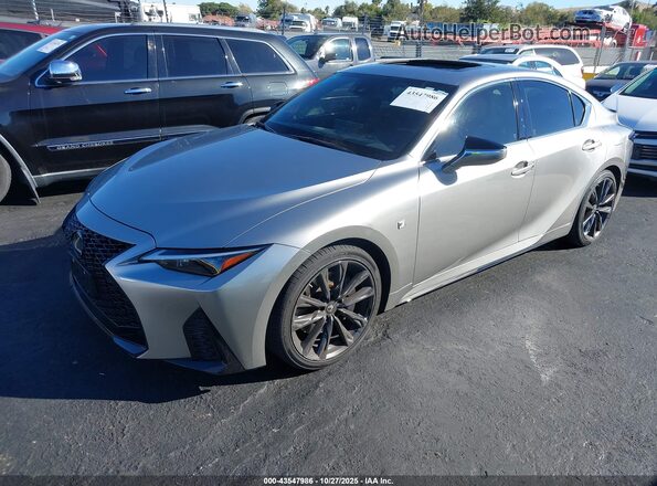 JTHGZ1B25M5044270 2021 LEXUS IS 350 Gray Передня ліва чверть