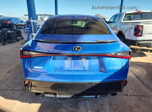 JTHGZ1B28M5047132 2021 LEXUS IS Blue უკანა ხედი