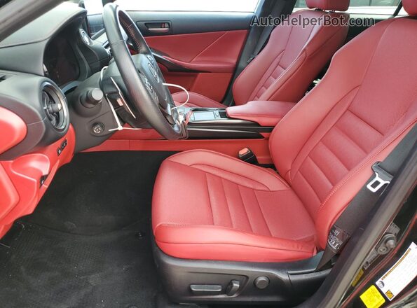 JTHGZ1E27P5031200 2023 LEXUS IS Black Widok wnętrza z przodu