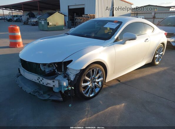 JTHHA5BC1G5004185 2016 LEXUS RC 200T White წინა მარცხენა ხედი სამი მეოთხედიდან