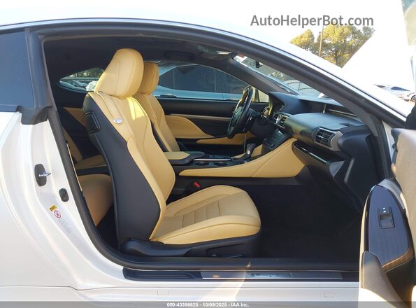 JTHHA5BC1G5004185 2016 LEXUS RC 200T White წინა სალონის ხედი
