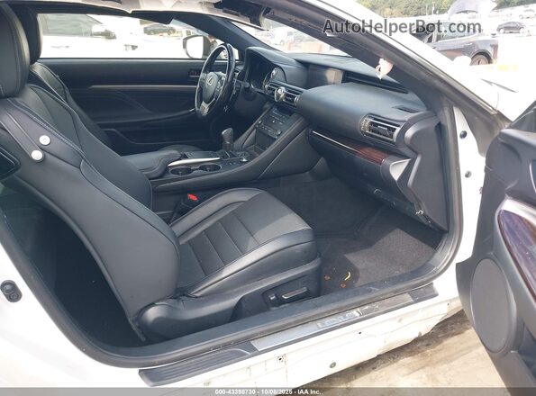 JTHHA5BC2K5010263 2019 LEXUS RC 300 White Widok wnętrza z przodu